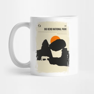 Big Bend National Park Vintage Retro Travel Poster Mug